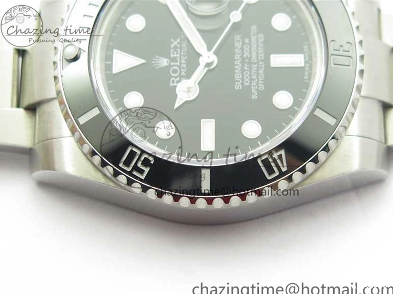 0518 DailyWear Submariner 116610 LN Black Ceramic 316L Bp Maker 1:1 Best Edition Black Dial on SS Bracelet SA3135 V 3019